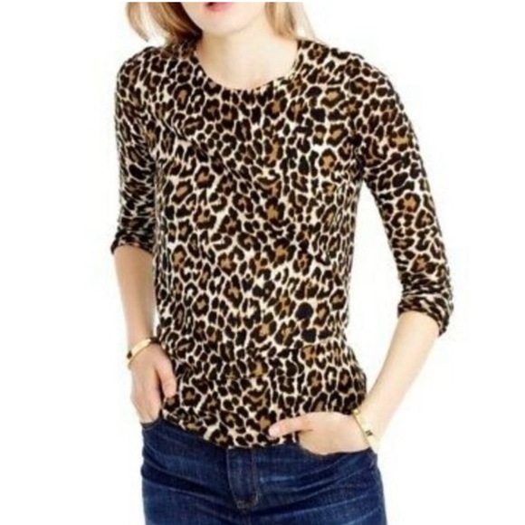 J. Crew Sweaters - J. Crew Merino Wool Tippi Sweater in Leopard